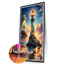 Load image into Gallery viewer, Diamond Painting - Full Round - Lighthouse at sea (40*70CM)
