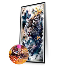 Load image into Gallery viewer, Diamond Painting - Full Round - Tiger in the mountains (40*70CM)
