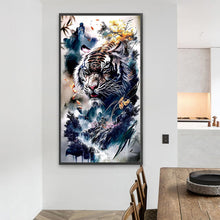 Load image into Gallery viewer, Diamond Painting - Full Round - Tiger in the mountains (40*70CM)
