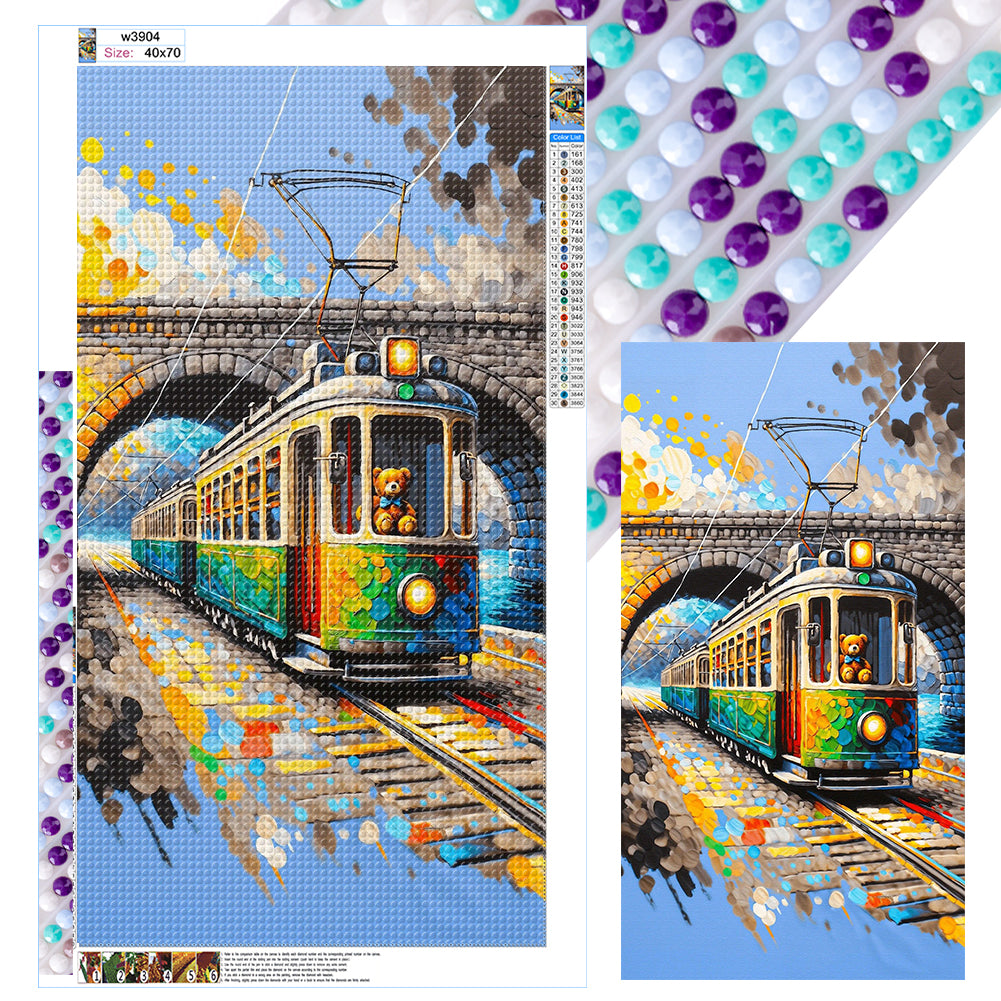 Diamond Painting - Full Round - Electric rail (40*70CM)