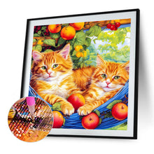 Load image into Gallery viewer, Diamond Painting - Full Round - Orange cat (40*40CM)
