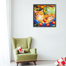 Load image into Gallery viewer, Diamond Painting - Full Round - Orange cat (40*40CM)
