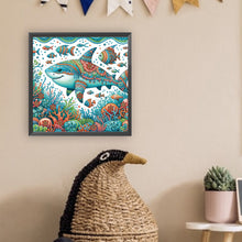 Load image into Gallery viewer, Diamond Painting - Partial Special Shaped - Shark (30*30CM)
