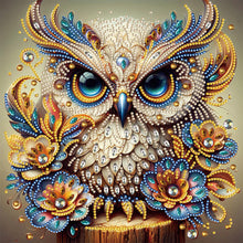 Load image into Gallery viewer, Diamond Painting - Partial Special Shaped - Owl (30*30CM)
