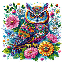 Load image into Gallery viewer, Diamond Painting - Partial Special Shaped - Owl (30*30CM)
