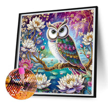 Load image into Gallery viewer, Diamond Painting - Partial Special Shaped - Owl (30*30CM)
