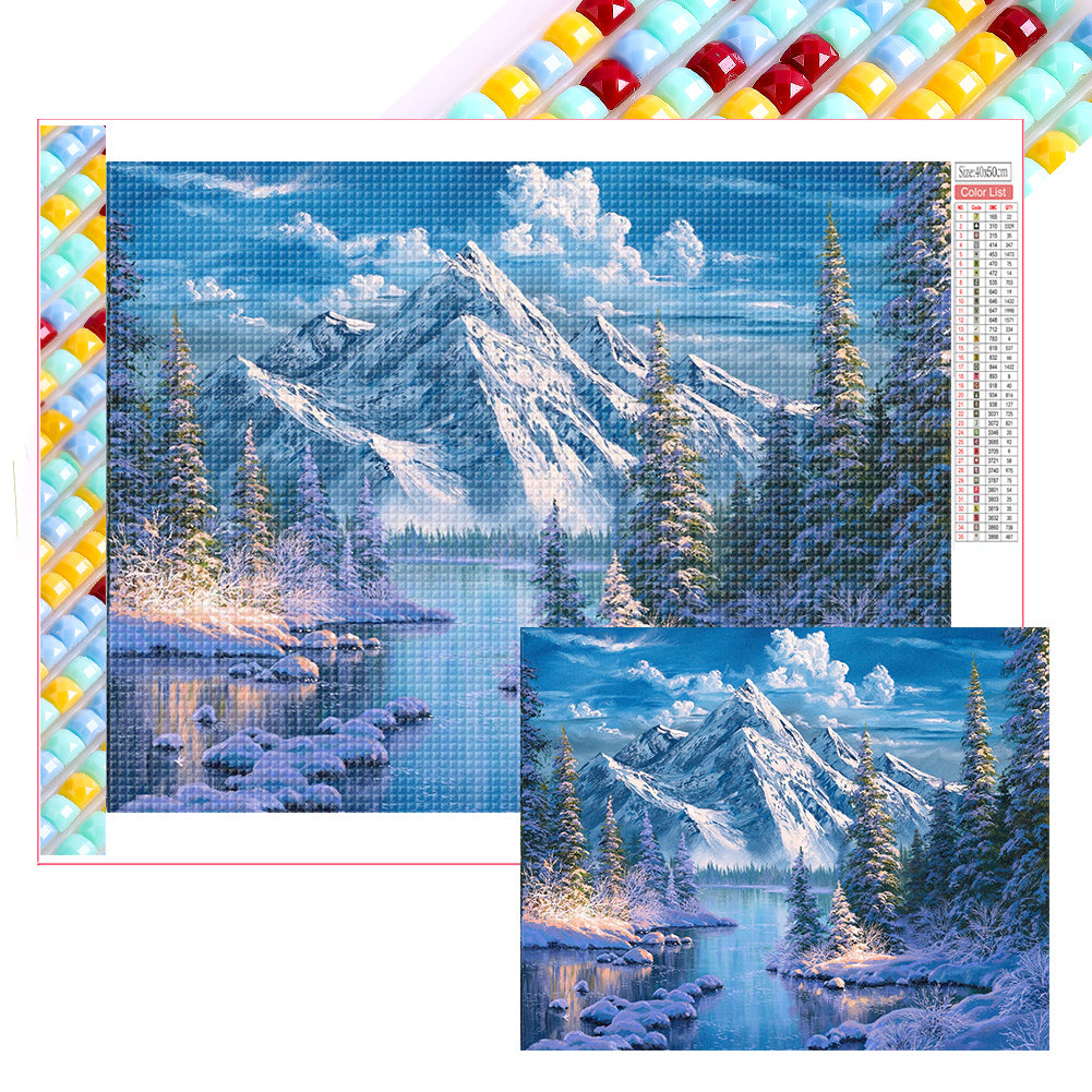 Diamond Painting - Full Square - Snow mountain (50*40CM)