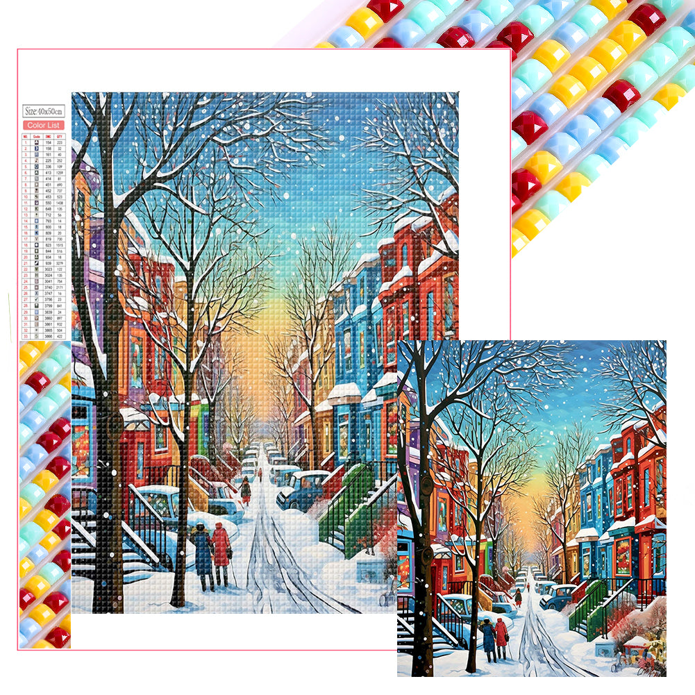 Diamond Painting - Full Square - Colorful street (40*50CM)