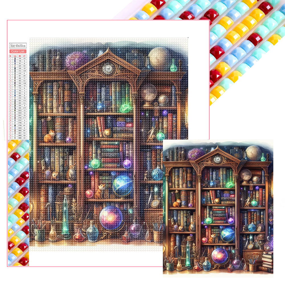 Diamond Painting - Full Square - Bookshelf (40*50CM)