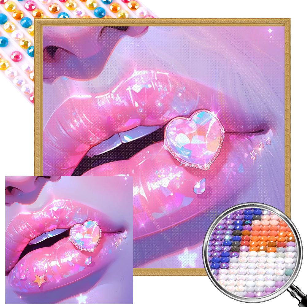 AB Diamond Painting - Full Round - Lips (30*30CM)