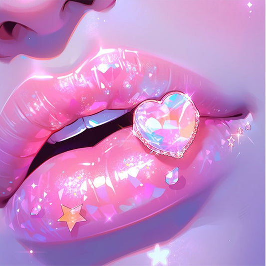 AB Diamond Painting - Full Round - Lips (30*30CM)