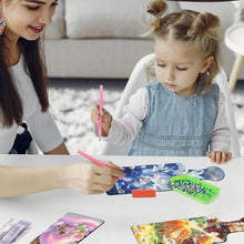 Load image into Gallery viewer, 4Pcs Flower and Grass 5D DIY Diamond Painting Serving Tray for Desk Coffee Table

