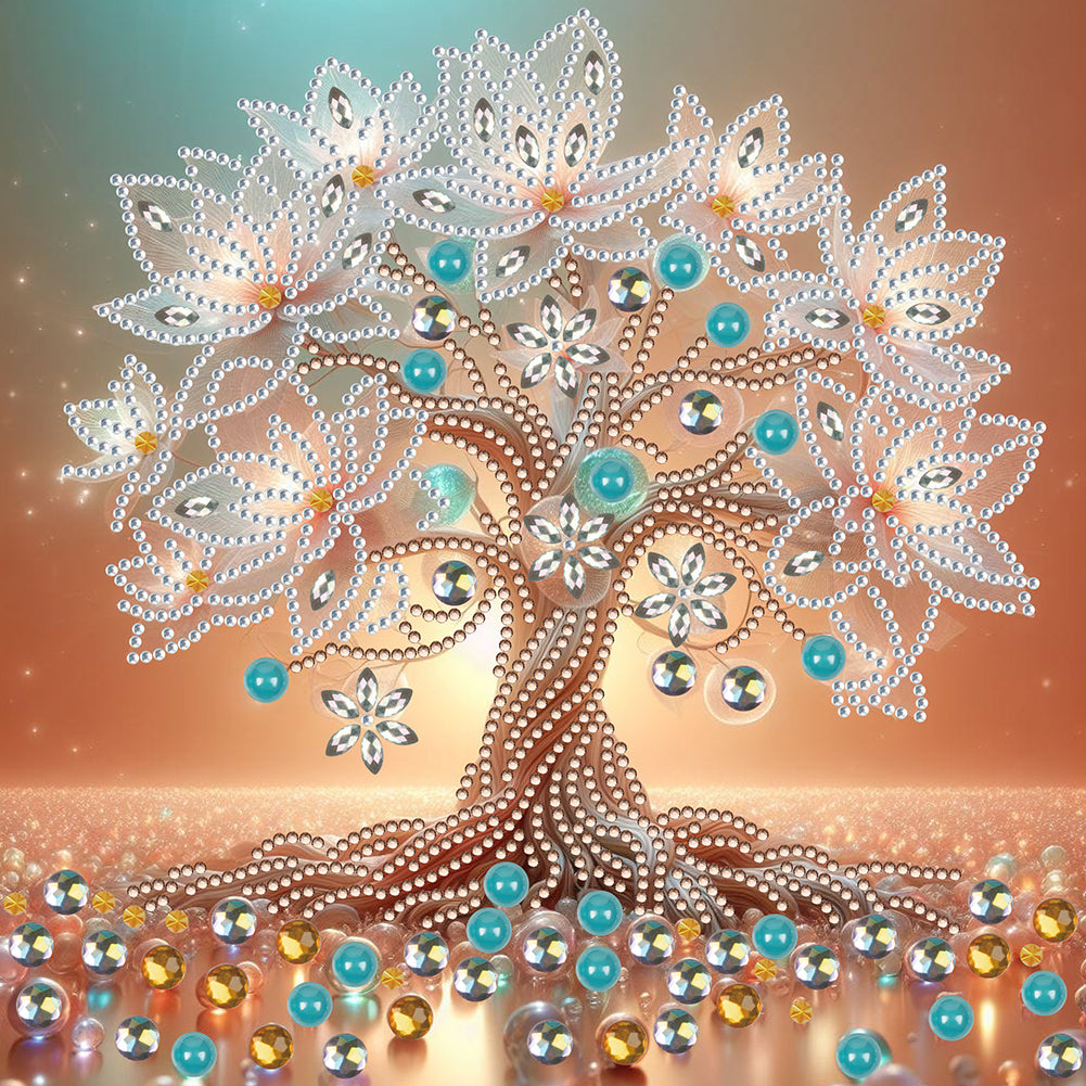 Diamond Painting - Partial Special Shaped - tree of life (30*30CM)