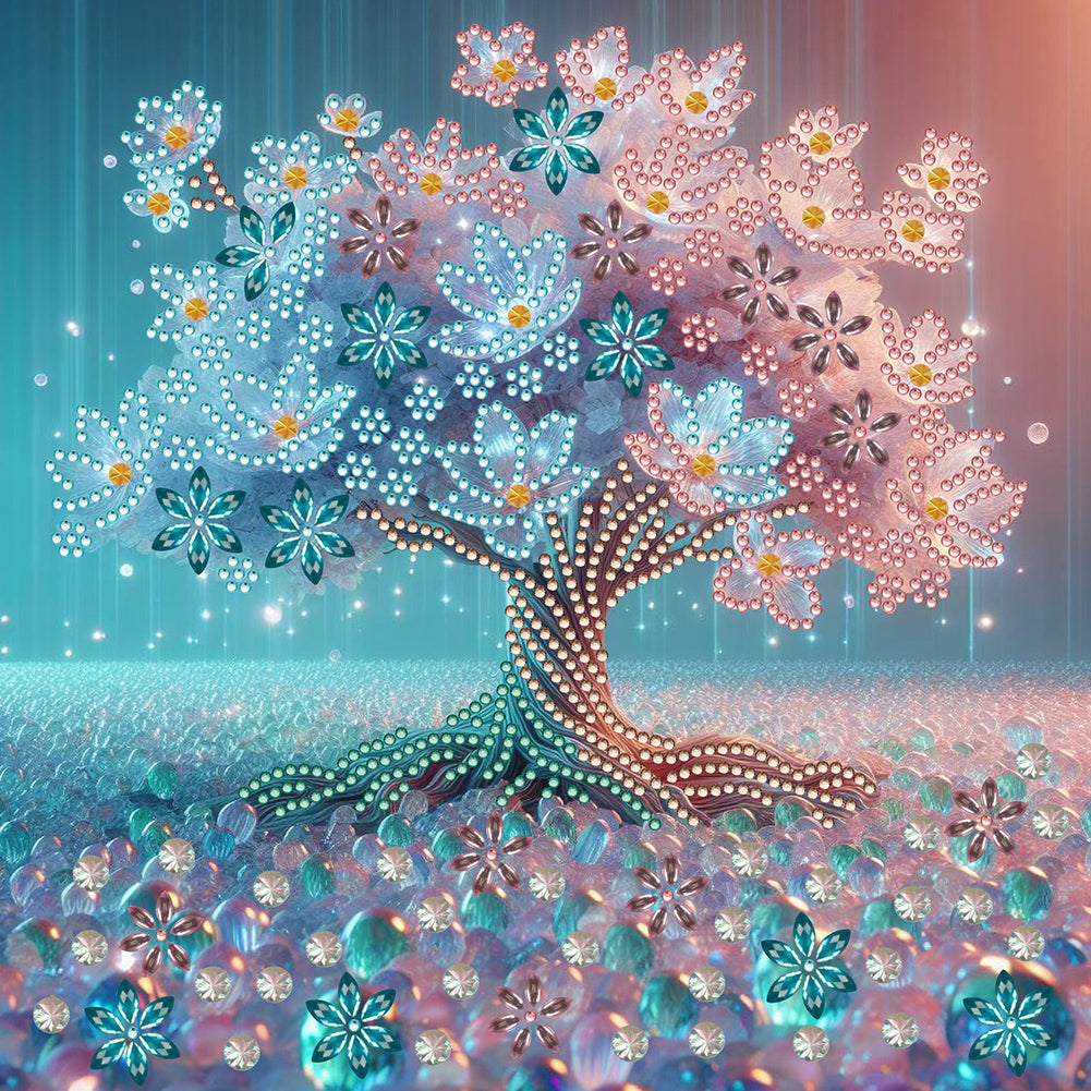 Diamond Painting - Partial Special Shaped - tree of life (30*30CM)