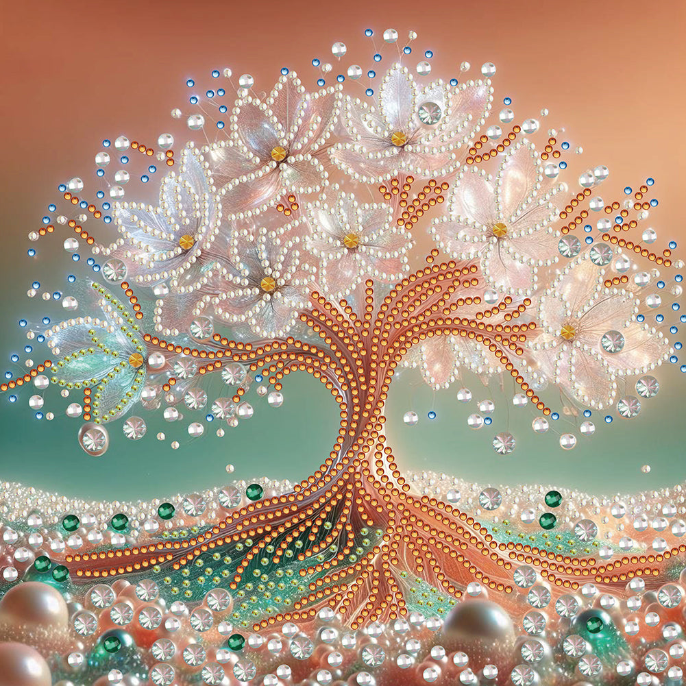 Diamond Painting - Partial Special Shaped - tree of life (30*30CM)