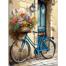 Load image into Gallery viewer, Diamond Painting - Full Round - retro oil painting bicycle (30*40CM)
