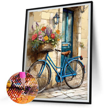 Load image into Gallery viewer, Diamond Painting - Full Round - retro oil painting bicycle (30*40CM)
