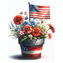 Load image into Gallery viewer, Diamond Painting - Full Round - independence day bouquet (30*40CM)
