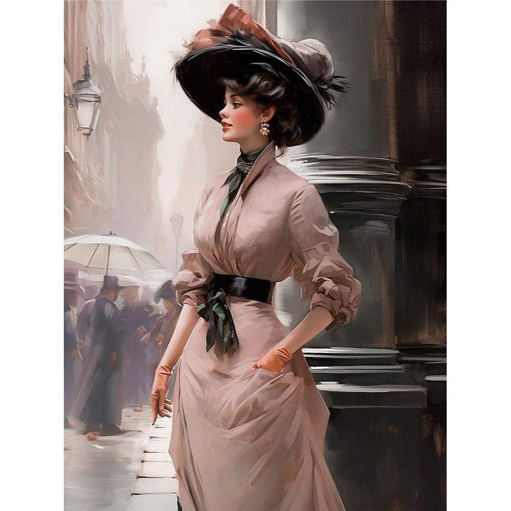 Diamond Painting - Full Round - elegant woman (30*40CM)