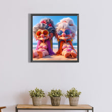 Load image into Gallery viewer, Diamond Painting - Full Round - Funny grandma (40*40CM)
