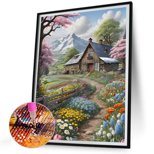 Diamond Painting - Full Round - village scenery (30*40CM)