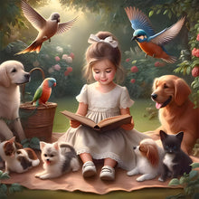 Load image into Gallery viewer, Diamond Painting - Full Round - garden girl (30*30CM)
