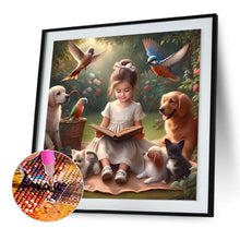 Load image into Gallery viewer, Diamond Painting - Full Round - garden girl (30*30CM)
