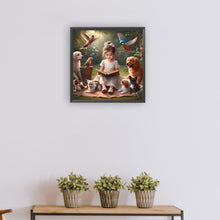 Load image into Gallery viewer, Diamond Painting - Full Round - garden girl (30*30CM)

