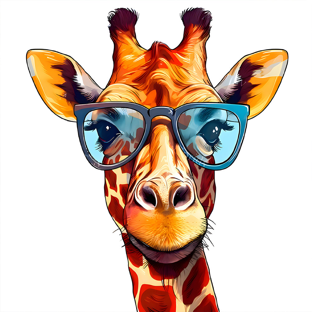 Diamond Painting - Full Round - giraffe (40*40CM)