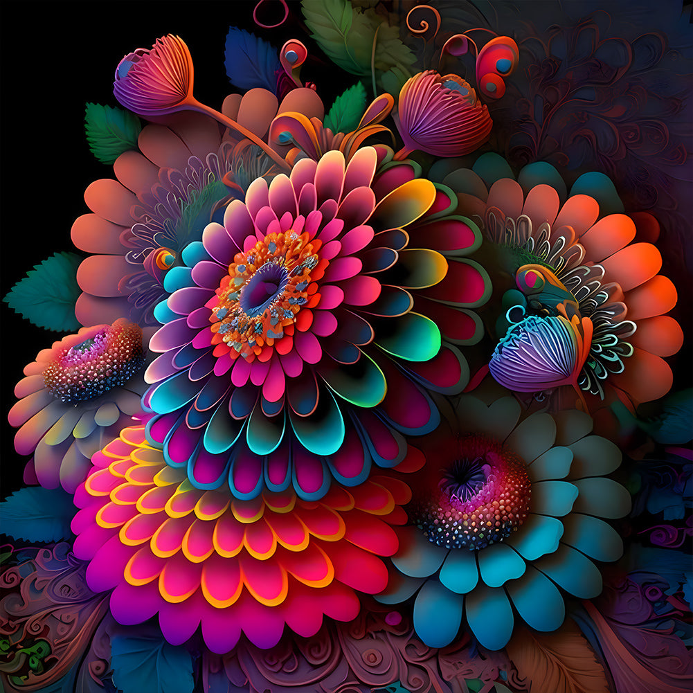 Diamond Painting - Full Round - Dream Flower (40*40CM)