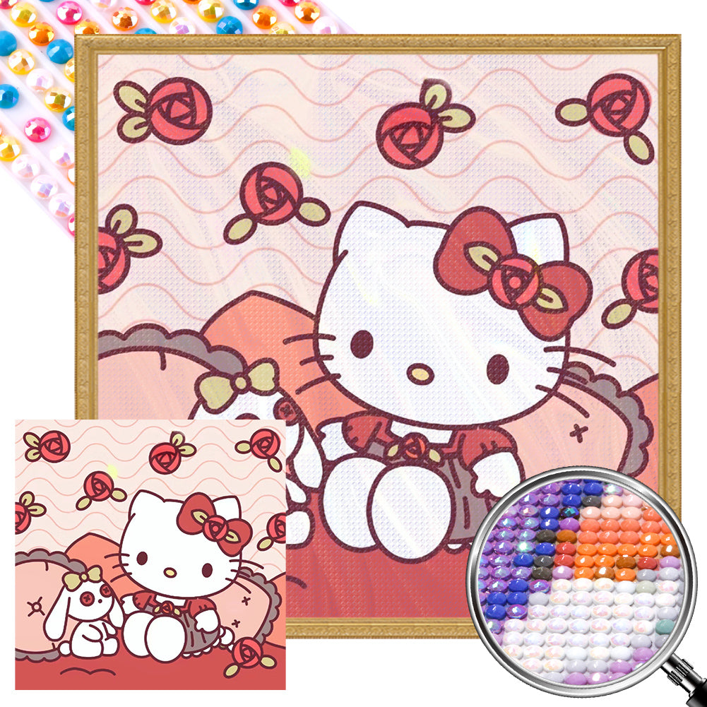 AB Diamond Painting - Full Round - Hello Kitty (40*40CM)