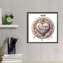 Load image into Gallery viewer, AB Diamond Painting - Full Round - Cross stitch heart (40*40CM)
