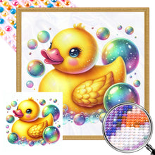 Load image into Gallery viewer, AB Diamond Painting - Full Round - Colorful bubbles and ducks (40*40CM)

