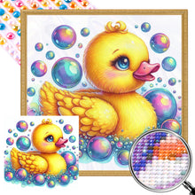 Load image into Gallery viewer, AB Diamond Painting - Full Round - Colorful bubbles and ducks (40*40CM)
