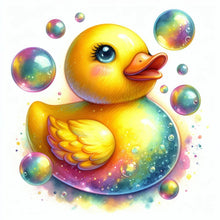 Load image into Gallery viewer, AB Diamond Painting - Full Round - Colorful bubbles and ducks (40*40CM)
