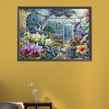Load image into Gallery viewer, AB Diamond Painting - Full Round - Greenhouse garden and birds (55*40CM)
