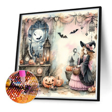 Load image into Gallery viewer, Diamond Painting - Full Round - Pumpkin girl (40*40CM)
