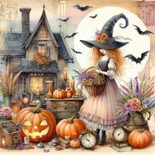 Load image into Gallery viewer, Diamond Painting - Full Round - Pumpkin girl (40*40CM)
