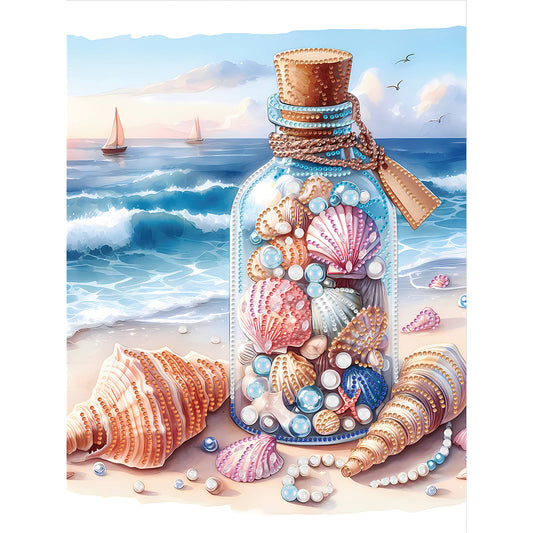 Diamond Painting - Partial Special Shaped - Beach shells (30*40CM)
