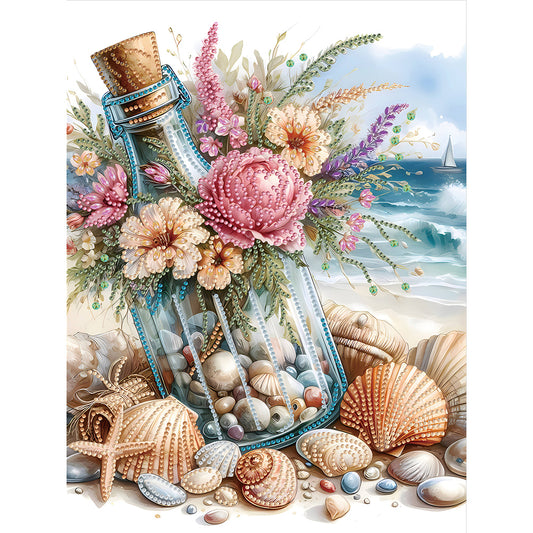 Diamond Painting - Partial Special Shaped - Beach shells (30*40CM)