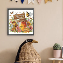 Load image into Gallery viewer, Diamond Painting - Partial Special Shaped - Sweet bees (30*30CM)
