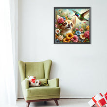 Load image into Gallery viewer, Diamond Painting - Full Round - Hummingbird puppy (40*40CM)
