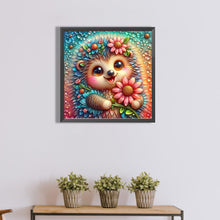 Load image into Gallery viewer, Diamond Painting - Full Round - Little flower hedgehog (40*40CM)
