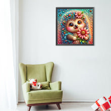 Load image into Gallery viewer, Diamond Painting - Full Round - Little flower hedgehog (40*40CM)

