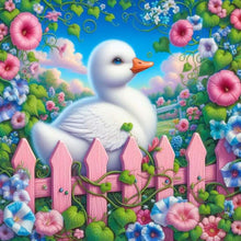 Load image into Gallery viewer, Diamond Painting - Full Round - Garden white duck (40*40CM)
