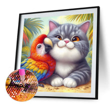 Load image into Gallery viewer, Diamond Painting - Full Round - Parrot kitten (40*40CM)
