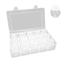 Load image into Gallery viewer, Acrylic Clear Diamond Painting Container for DIY Art Craft (12 Pumpkin 12 Round)
