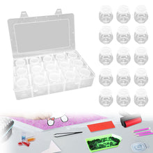 Load image into Gallery viewer, Acrylic Clear Diamond Painting Container for DIY Art Craft (12 Pumpkin 12 Round)
