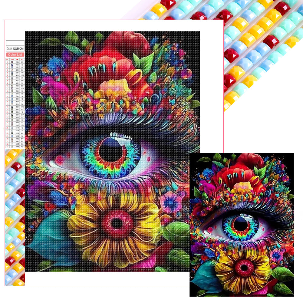 AB Diamond Painting - Full Square - Eyes (40*55CM)