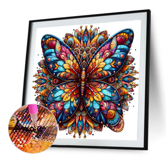 Diamond Painting - Full Round - Mandala Butterfly (40*40CM)